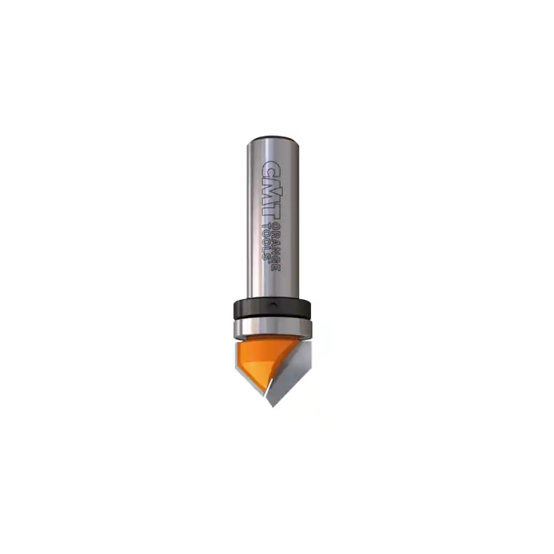 Fraise CMT à rainurer en V 90° - Diamètre 19 mm - Queue de 6 mm avec roulement Nouvel Arrivage