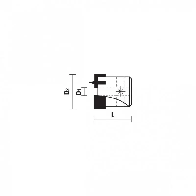 Fraisoir bois plat HM, diamètre 12 x 25 mm Top Vente