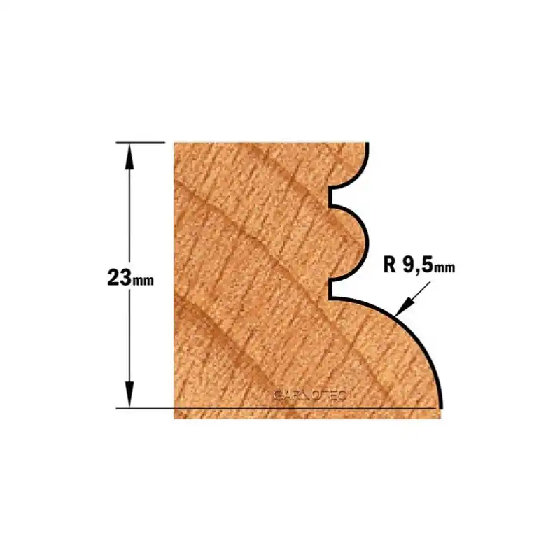 Fraise CMT à profiler, queue de 12 mm, profil A - CMT 956.852.11 Nouvel Arrivage