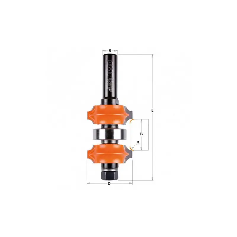 Seulement Aujourd'hui Fraise CMT réglable à double rayon pour quart de rond, queue de 12 mm