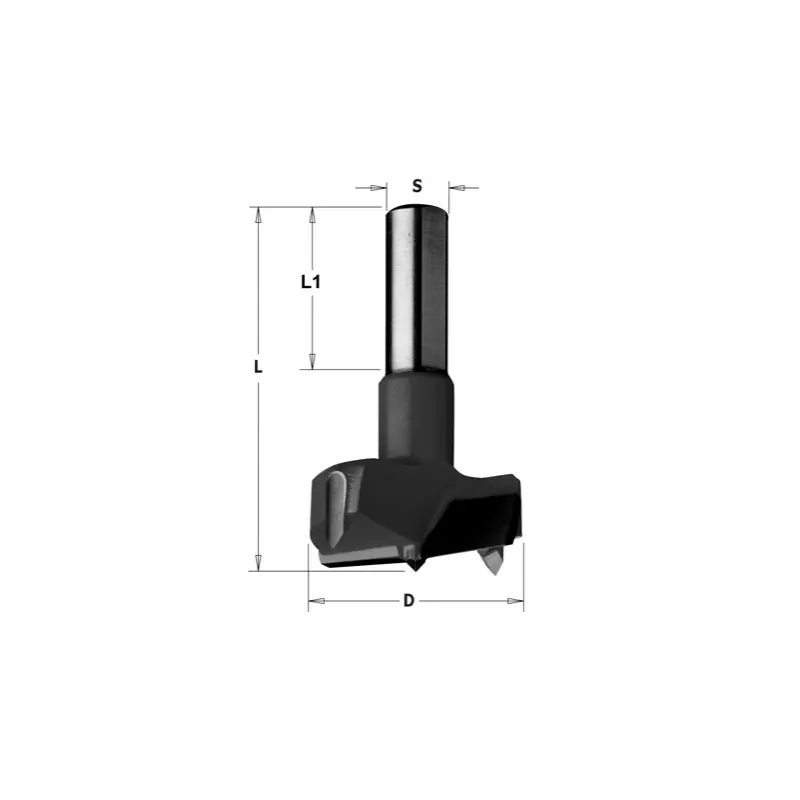 Mèche CMT à façonner Ø 38x57 mm - Queue 10x26 mm - Rotation droite Livraison Express