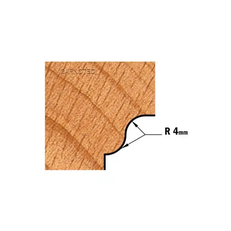 Retour Gratuit Fraise CMT pour moulures décoratives, rayon 4 mm, queue de 8 mm - CMT 967.001.11B