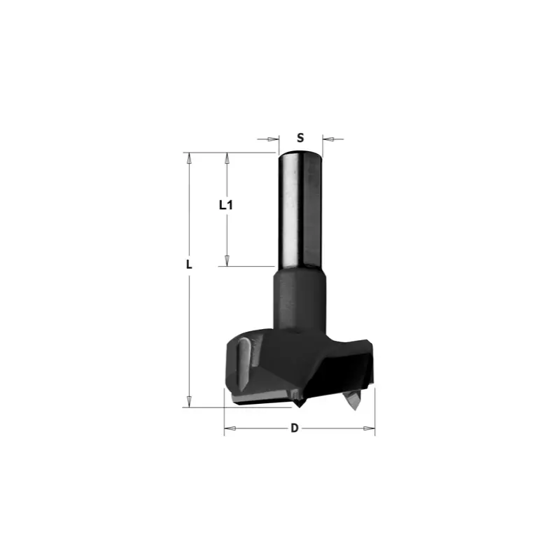 Mèche CMT à façonner Ø 16x70 mm - Queue 10x26 mm - Rotation droite Expédié Aujourd'hui