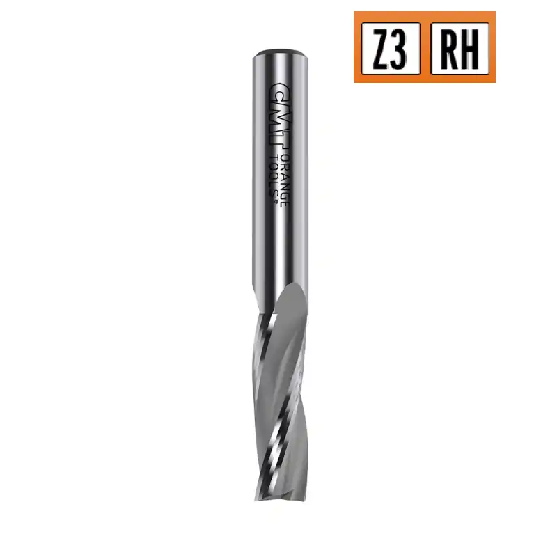 Fraise Hélicoïdale POSITIVE 3 coupes - Ø 12 x 52 mm - Queue 12 mm - CMT Must-Have