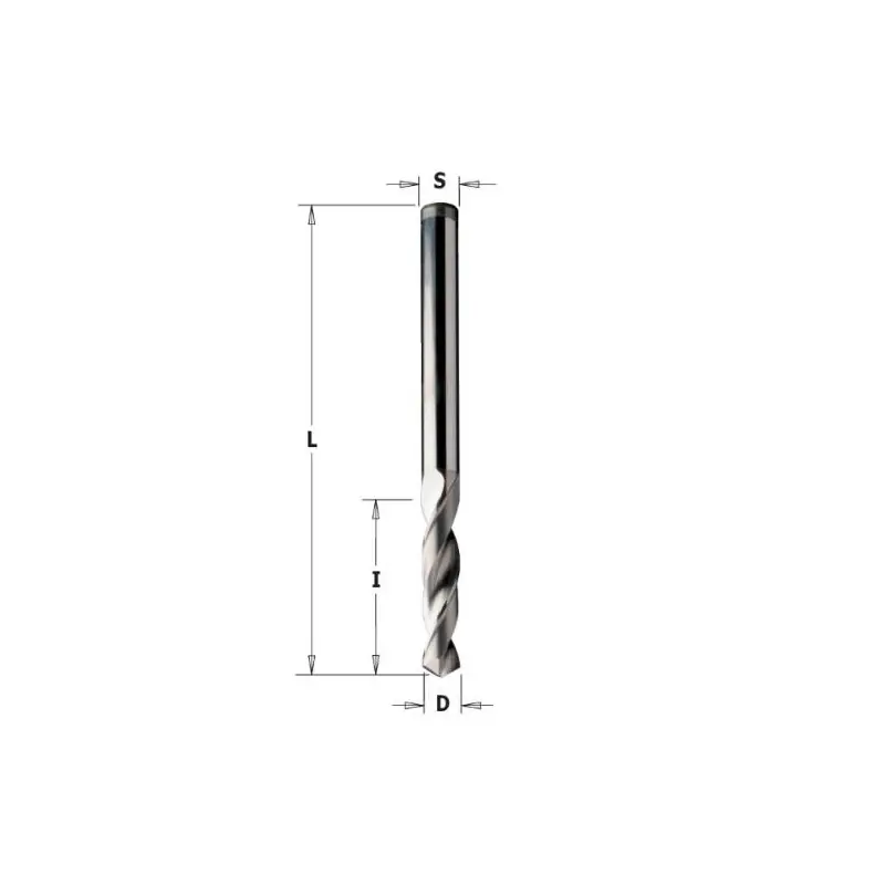 Mèche pour trous débouchant 120° - Diamètre 4.5 mm - Rotation droite Promotion