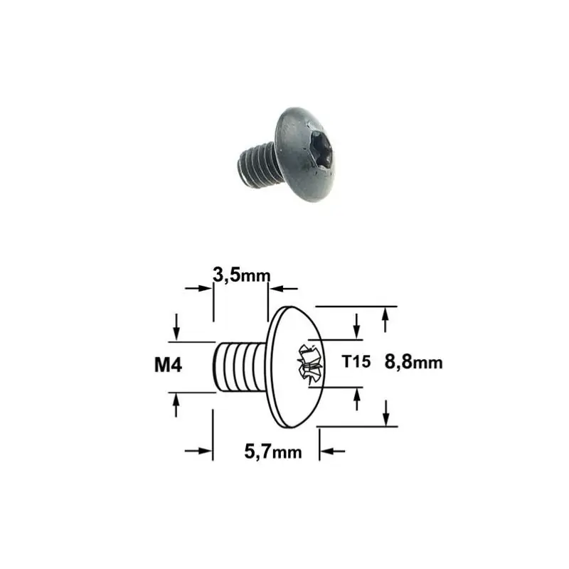 Quantité Limitée VIS TORX T15 - M4 X 3.5 X 5.7 - MAINTIEN DES PLAQUETTES