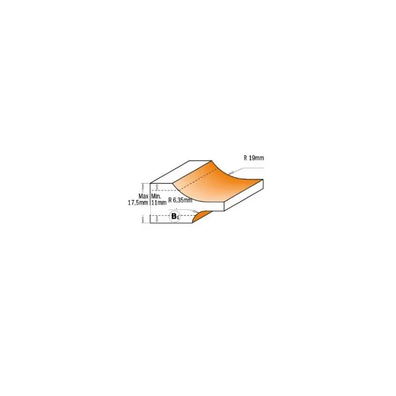 Meilleur Prix Fraise carbure CMT plate bande queue de 12 mm - CMT 990.537.11