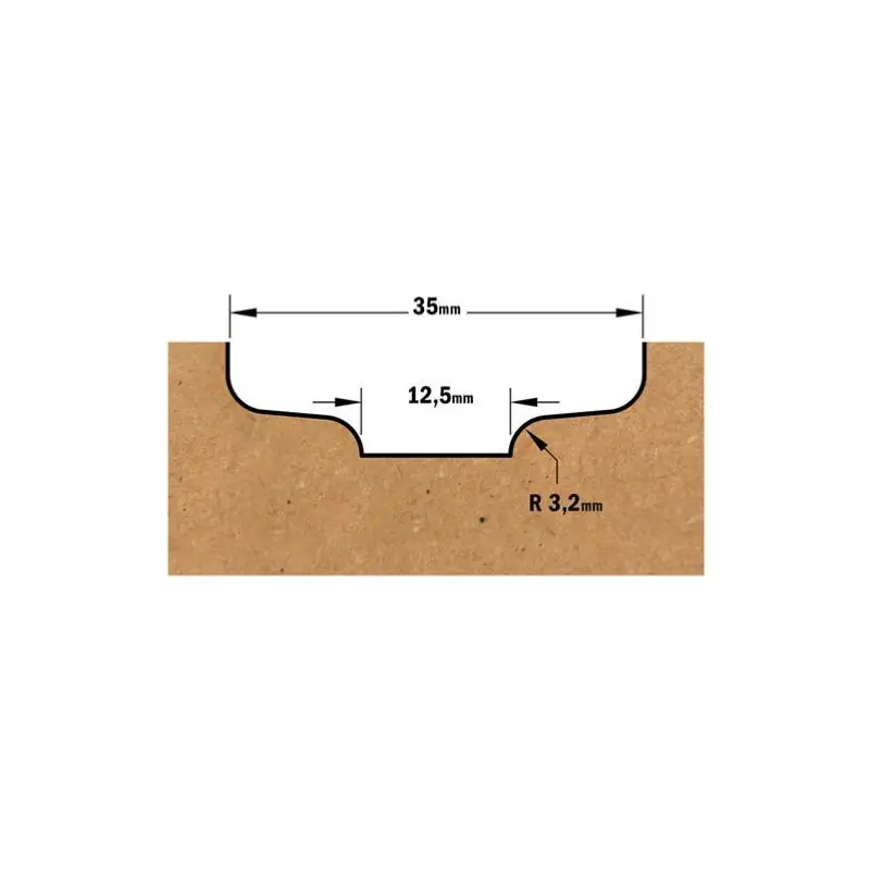 Fraise carbure pour montants de portes, queue de 12mm - CMT 970.504.11 Quantité Limitée