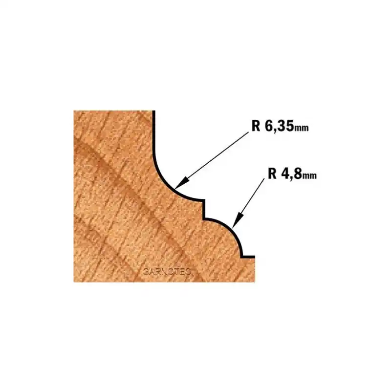 Super Prix Fraise carbure pour moulure décorative, Queue de 12mm - CMT 945.850.11