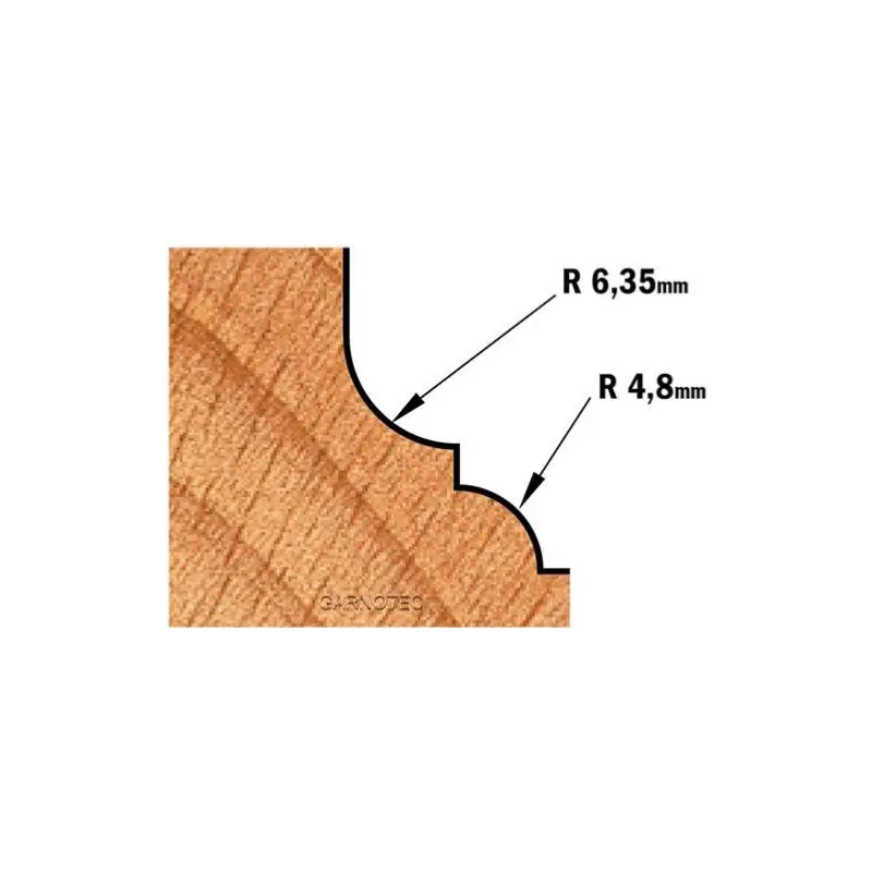 Offre Exclusive Fraise carbure pour moulure décorative, Queue de 8mm - CMT 945.350.11