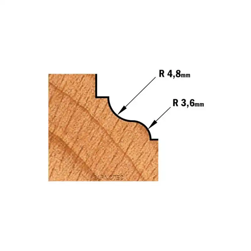 Acheter En Ligne Fraise carbure pour moulure décorative, Queue de 8mm - CMT 947.325.11