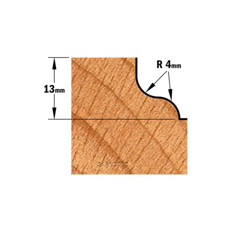 Fraise carbure pour moulure décorative, Queue de 8mm - CMT 960.040.11 Certifié
