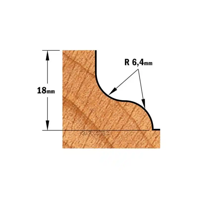 Fraise carbure pour moulure décorative, Queue de 8mm - CMT 960.064.11 Livraison Express