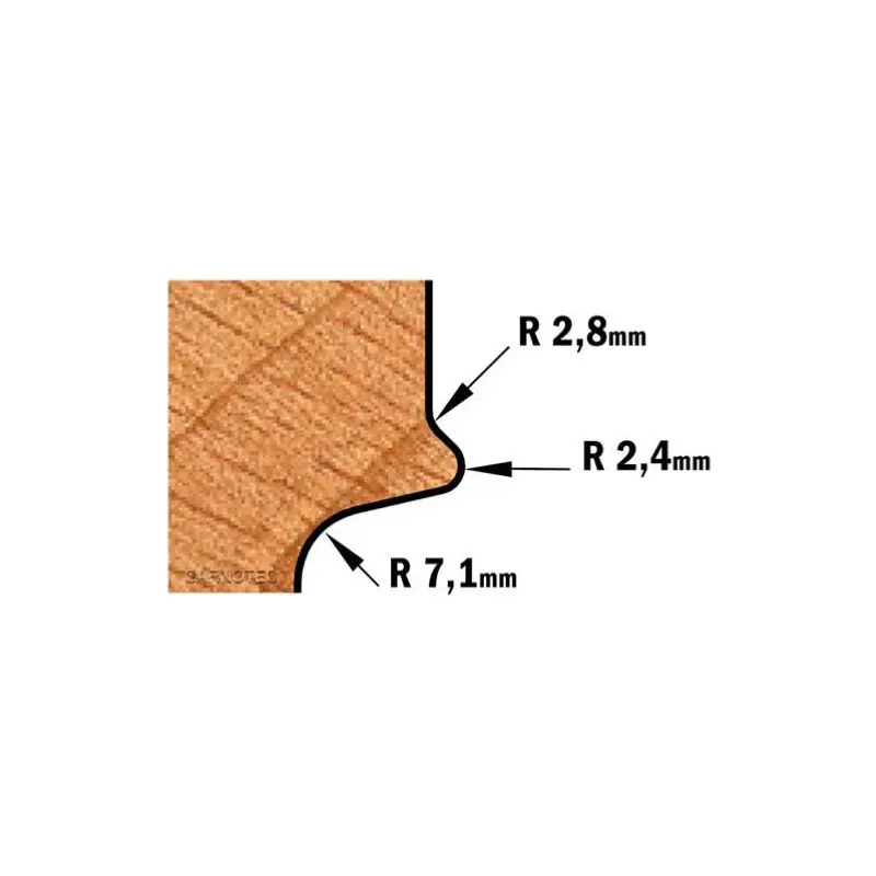 Prix Choc Fraise carbure pour poignées, Queue de 12mm - CMT 955.604.11