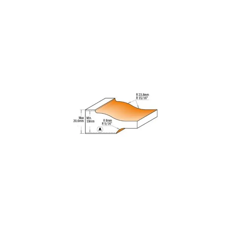 Populaire Fraise carbure CMT pour plate bande queue de 12 mm - CMT 990.524.11