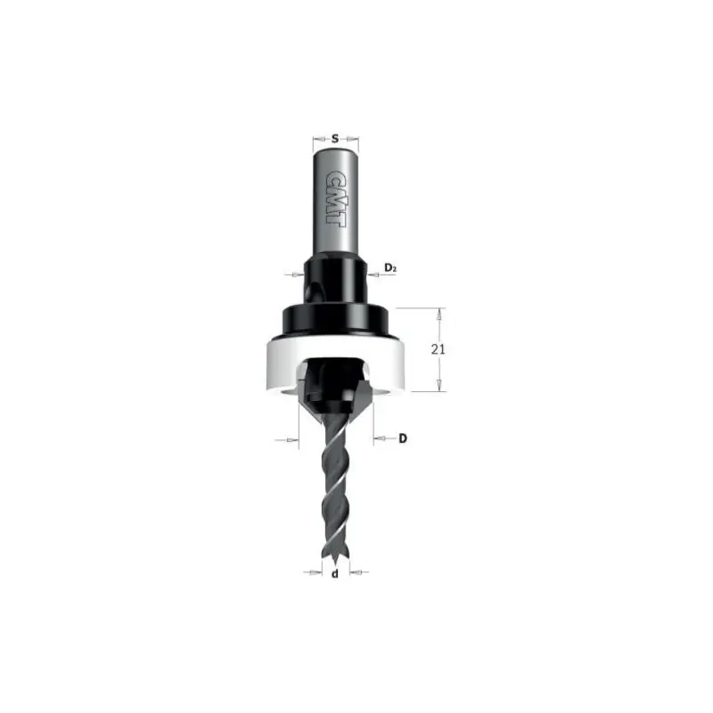 Fraisoir 45° avec butée diamètre 4 x 12 mm Livraison Express
