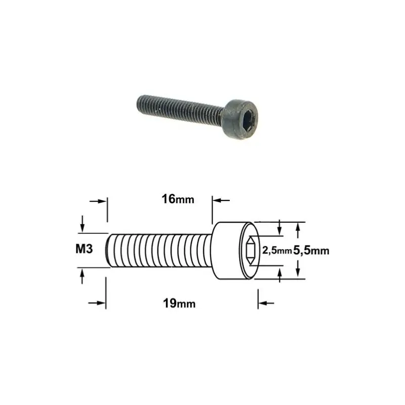 VIS M3 X 16 X 19 Achat Immédiat