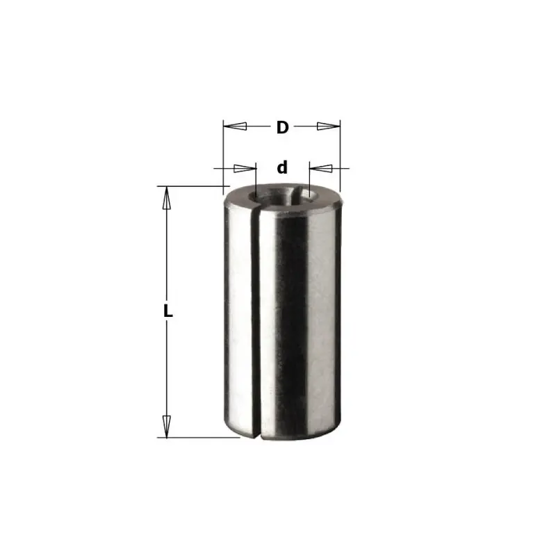 Manchon adaptateur pour défonceuse diamètre 8 par 3 mm Réduction