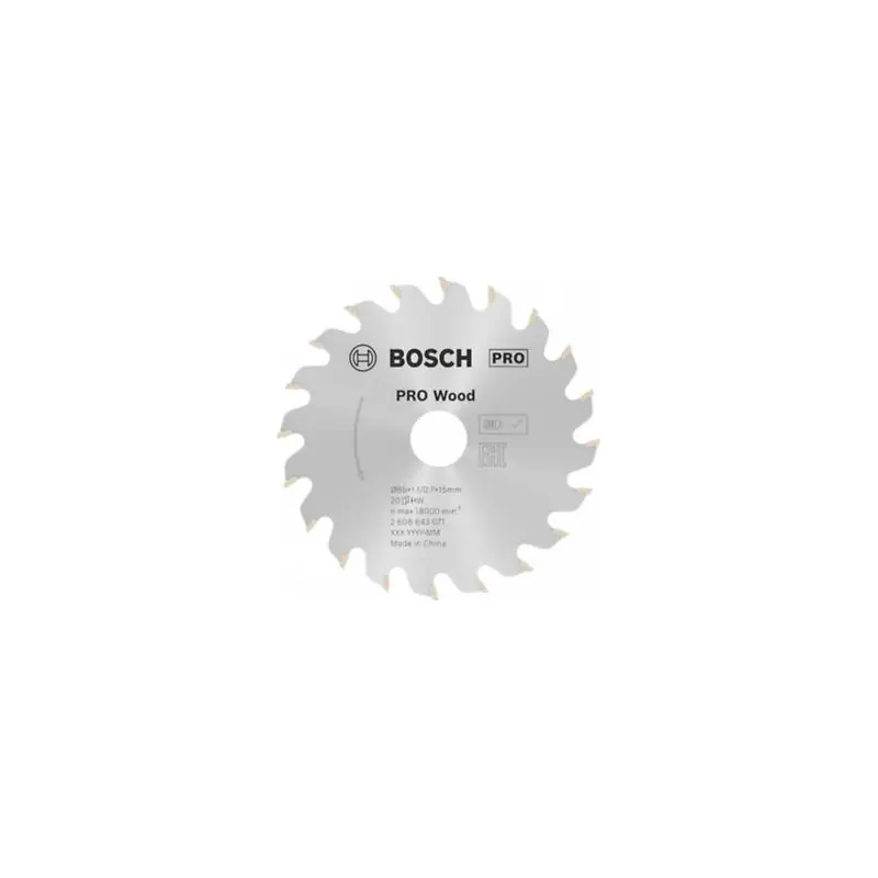 Acheter Direct Lame circulaire Ø85 x 15mm - 20 Dents - Bosch