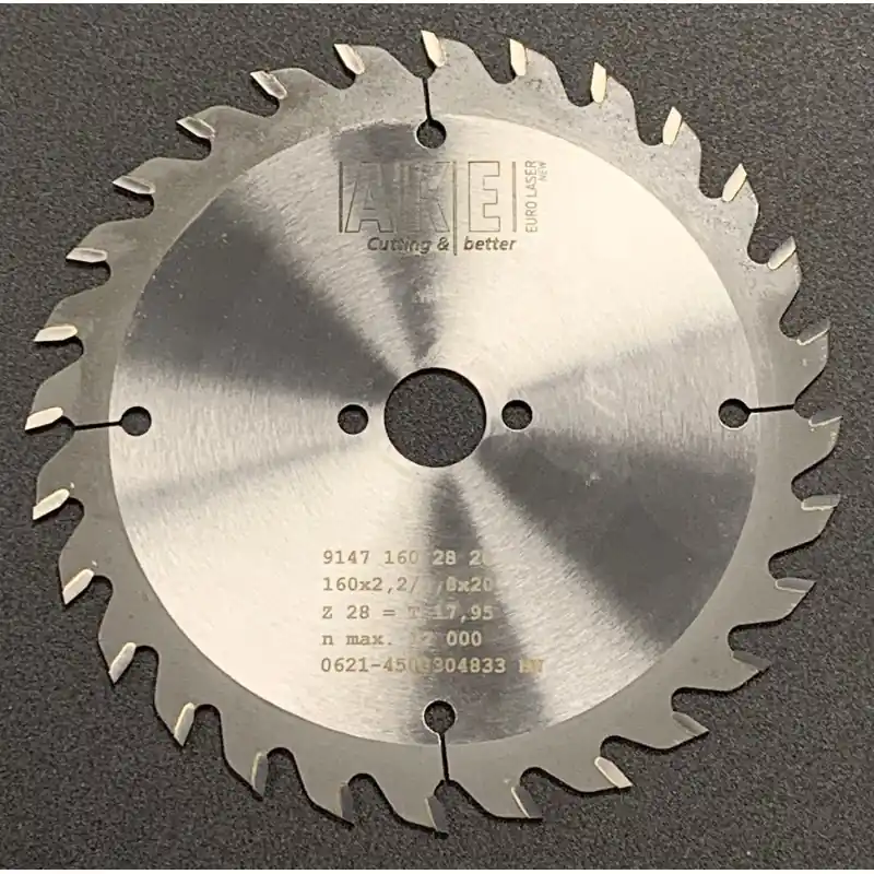 Prix Promo Lame circulaire BOIS pour Festool - ø160 x 20mm - 28 Dents - Ep 2,2/1,8 - AKE