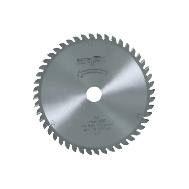 Achetez Aujourd'hui Lame mélaminé pour Mafell MT55C ø162 x 20mm - 48 Dents