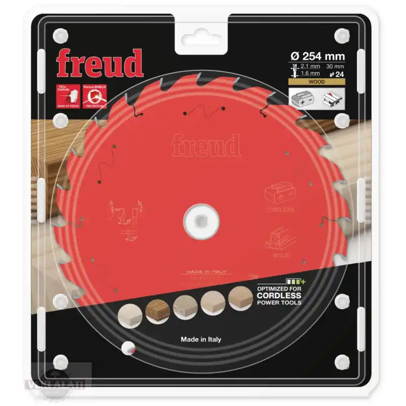 Produit De Marque Lame bois pour scie à onglet Ø254 x 30mm - 2,1/1,6 - Z24 - Freud FR24W002MC