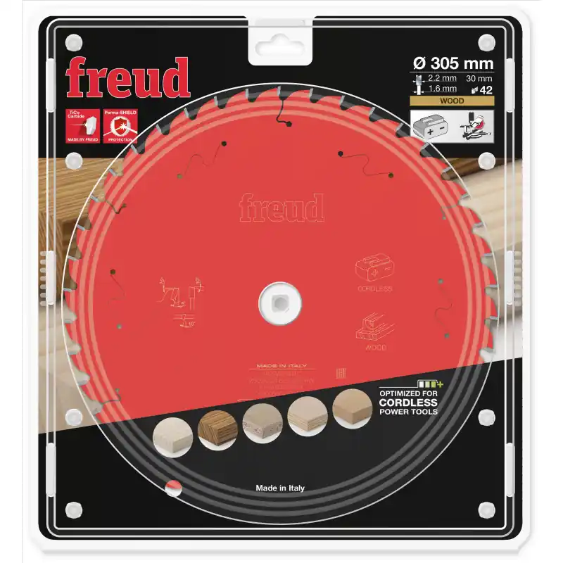 Lame bois pour scie à onglet Ø305 x 30mm - 2,2/1,6 - Z42 - Freud FR29W004MC Prix Choc