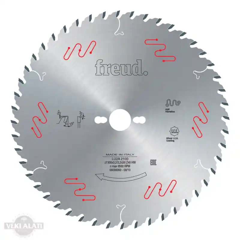 Meilleur Choix Lame circulaire bois Ø300 x 30mm - 3,2/2,2 - Z48 - FREUD LU2A2100