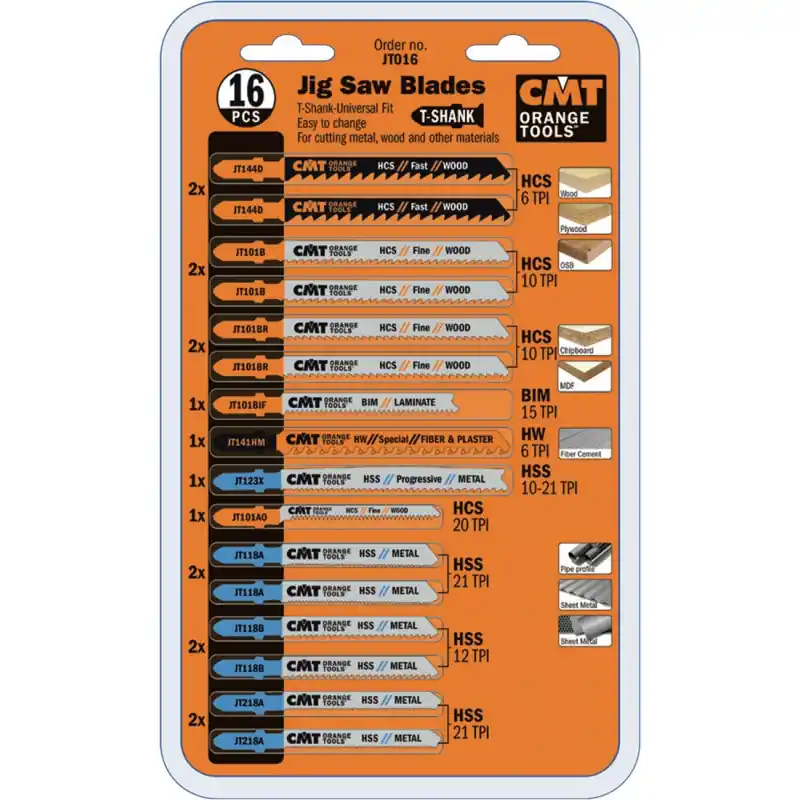 Solde Coffret de 16 Lames de scie sauteuses