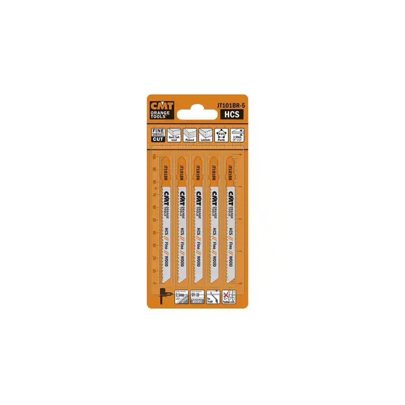 Lot de 5 lames de scie sauteuse coupe fine BOIS - T101BR Pas Cher