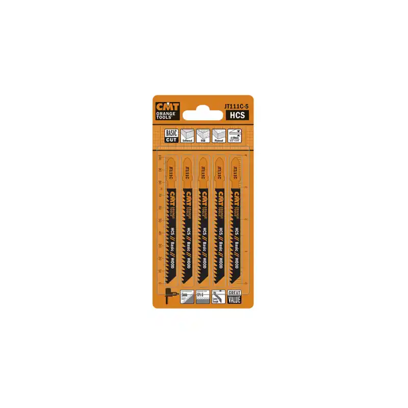 Lot de 5 lames de scie sauteuse coupe grossière BOIS - T111C Meilleure Vente