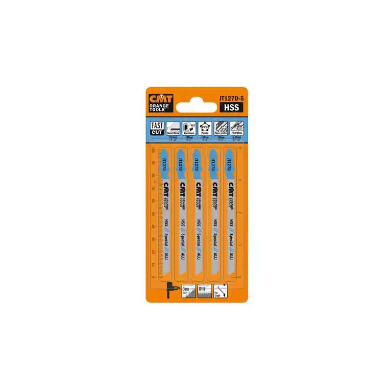 Retour Gratuit Lot de 5 lames de scie sauteuse coupe fine ALUMINIUM - T127D