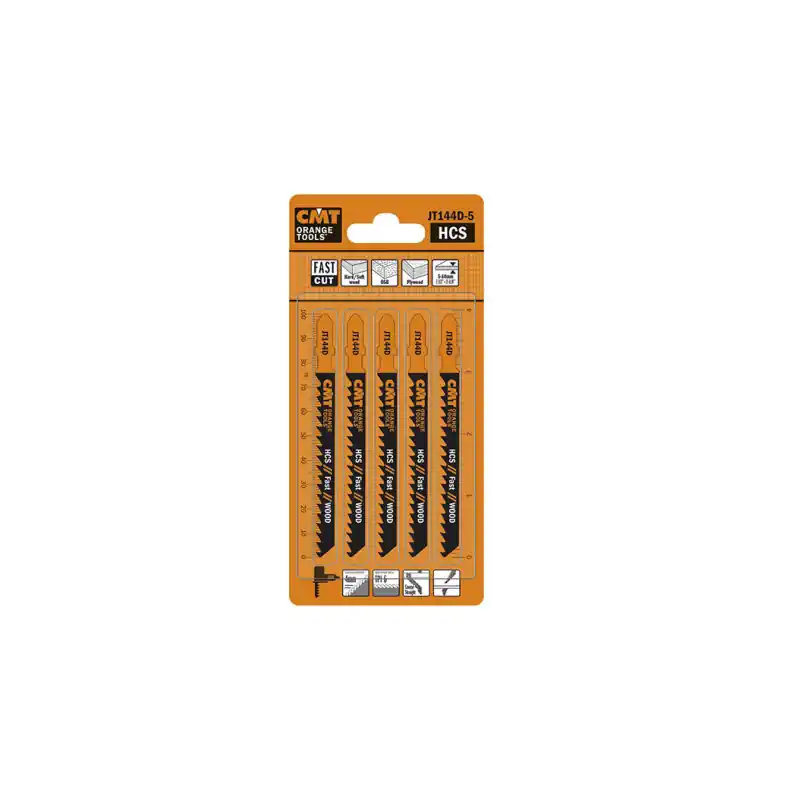 Commander Maintenant Lot de 5 lames de scie sauteuse coupe rapide BOIS - T144D