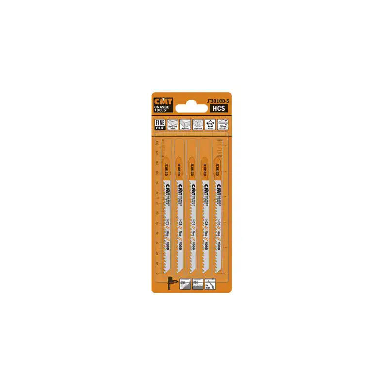 Lot de 5 lames de scie sauteuse coupe fine BOIS - T301CD Quantité Limitée