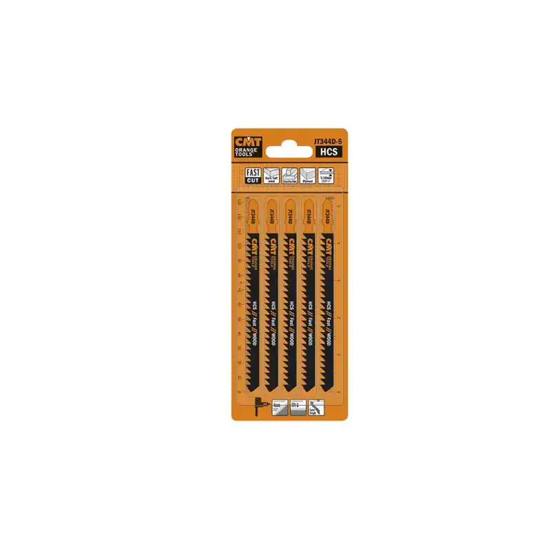 Bon Plan Lot de 5 lames de scie sauteuse coupe rapide BOIS - T344D