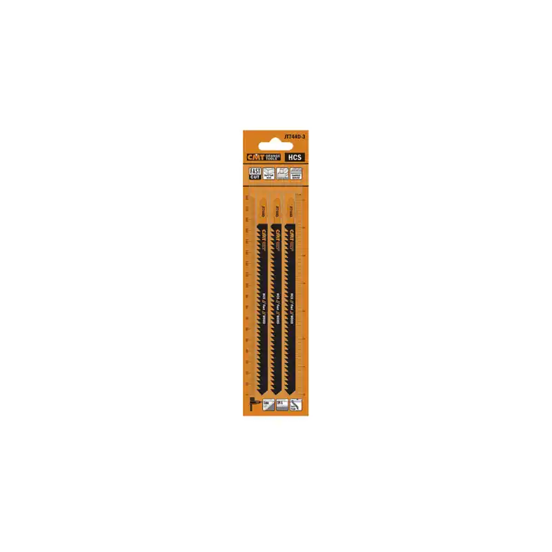 Prix Promo Lot de 3 lames de scie sauteuse coupe rapide BOIS - T744D