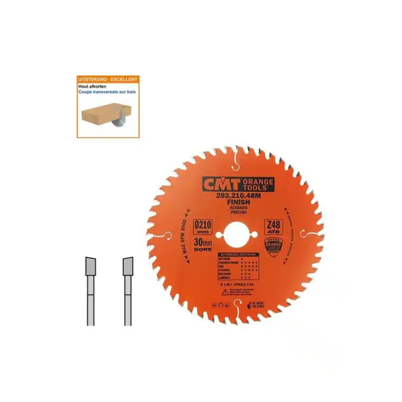 Acheter Direct Lame circulaire CMT - Ø 210 x 30mm - 48 dents - Ep 2,8/1,8 - 292.210.48M