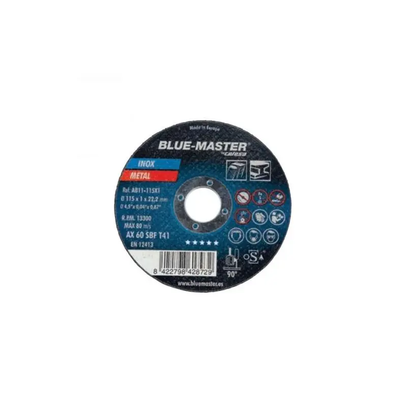 Meilleure Vente Disque à tronçonner METAL/INOX - Ø 115 x 22.2 x 1 mm