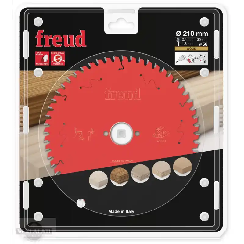 Lame circulaire bois Ø210 x 30mm - 2,4/1,8 - Z56 - Freud FR15W002H Marque