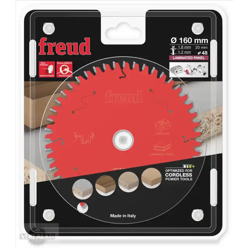 Lame circulaire melamine Ø160 x 20mm - 1,8/1,2 - Z48 - Freud FR06L003HC Achat Immédiat