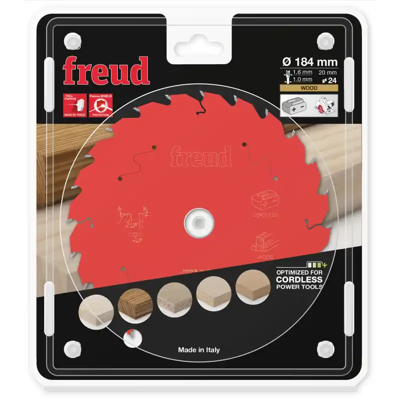 Lame circulaire bois Ø184 x 20mm - 1,6/1,0 - Z24 - Freud FR11W010HC Bon Marché