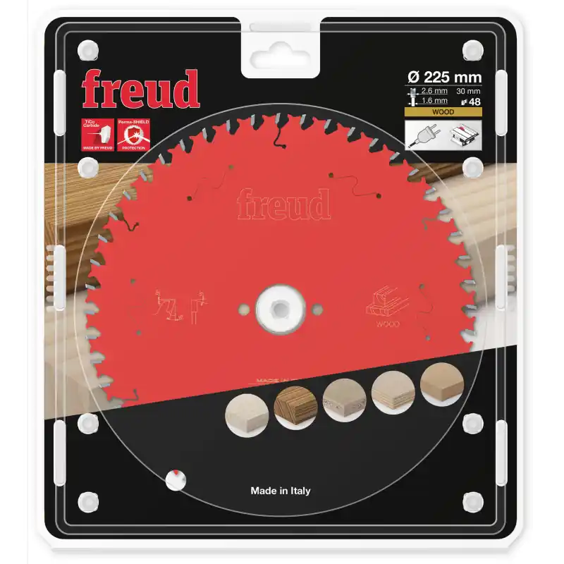 Prix Cassé Lame circulaire bois Ø225 x 30mm - 2,6/1,6 - Z48 - Freud FR18W002T