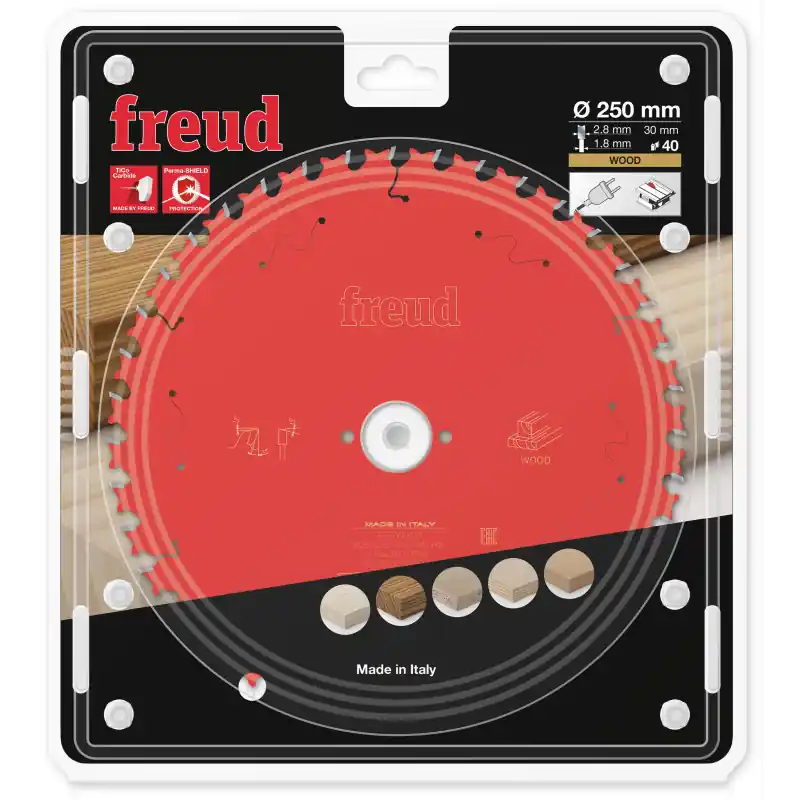 Lame circulaire bois Ø250 x 30mm - 2,8/1,8 - Z40 - Freud FR23W002T Commander Vite