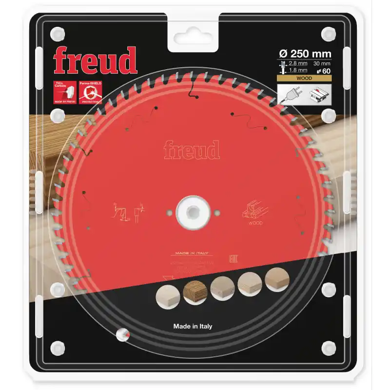 Nouveauté Lame circulaire bois Ø250 x 30mm - 2,8/1,8 - Z60 - Freud FR23W003T