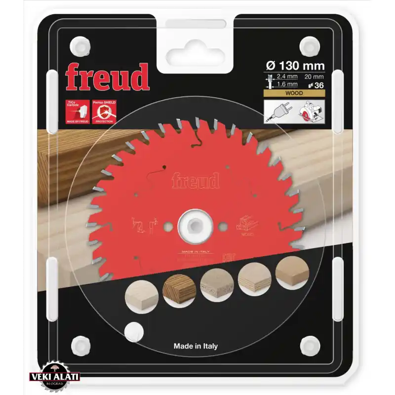 Nouveauté Lame circulaire bois Ø130 x 20mm - 2,4/1,6 - Z36 - Freud FR03W002H