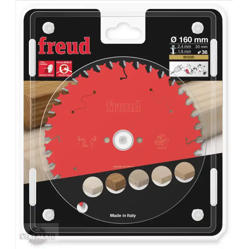 Lame circulaire bois Ø160 x 20mm - 2,4/1,6 - Z36 - Freud FR06W010H Nouvel Arrivage