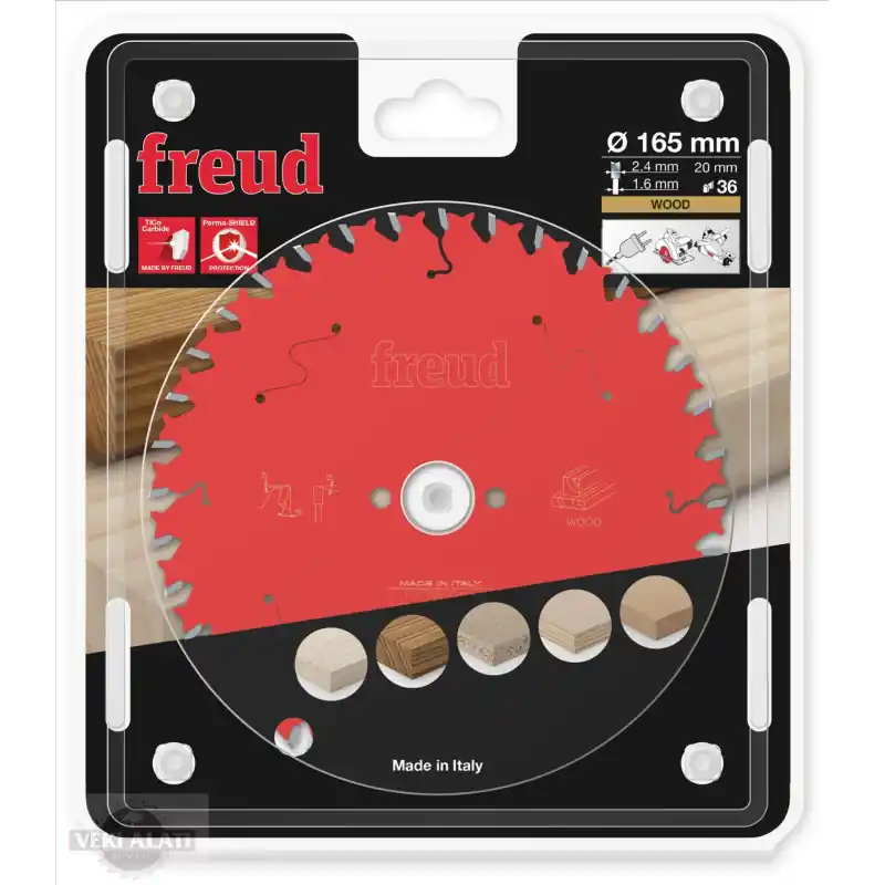 Lame circulaire bois Ø165 x 20mm - 2,4/1,6 - Z36 - Freud FR07W004H Top Vente