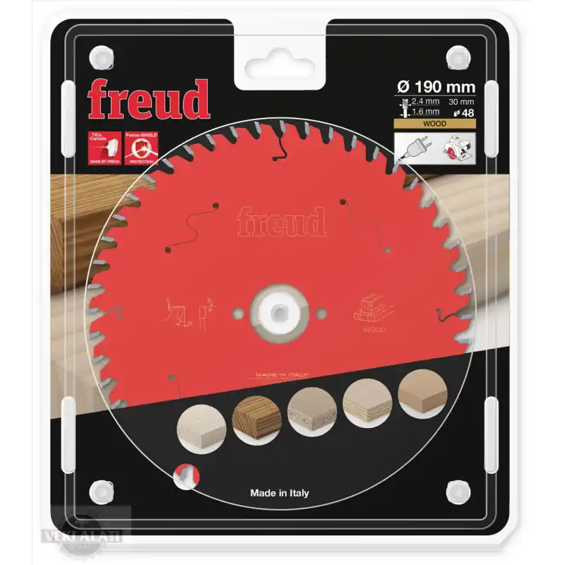Lame circulaire bois Ø190 x 30mm - 2,4/1,6 - Z48 - Freud FR13W008H Satisfait Ou Remboursé