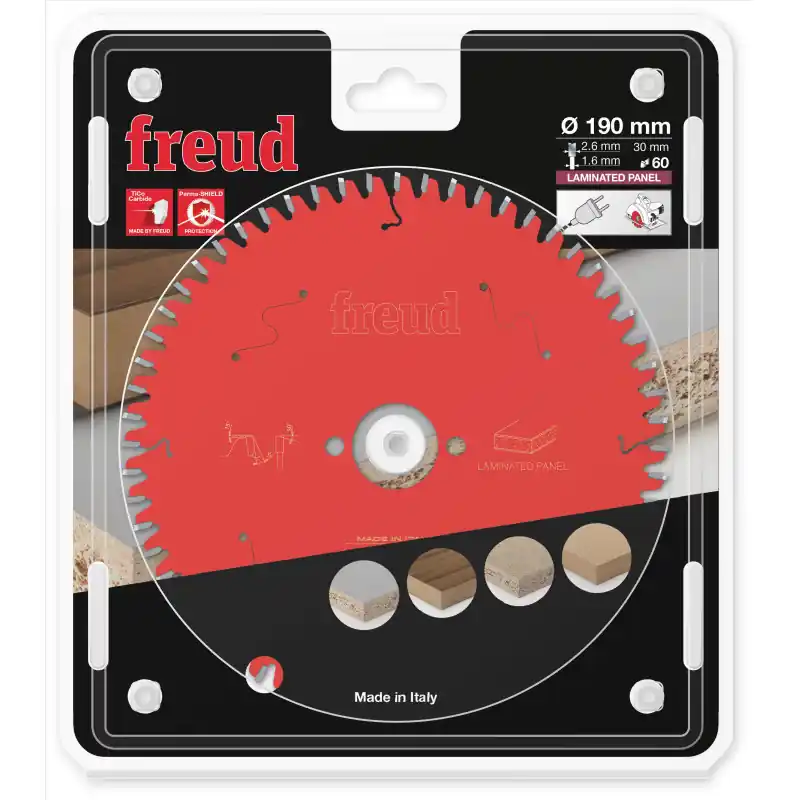 Offre Limitée Lame circulaire mélamine Ø190 x 30mm - 2,6/1,6 - Z60 - Freud FR13L001H
