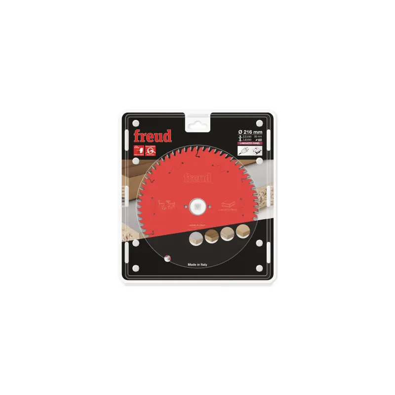 Lame circulaire mélamine Ø216 x 30mm - 2,5/1,8 - Z60 - Freud FR16L002T Must-Have
